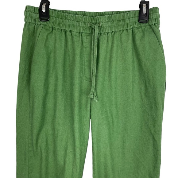 J. Crew Factory | Green Pull On Cuffed Ankle Pants - Picture 2 of 8